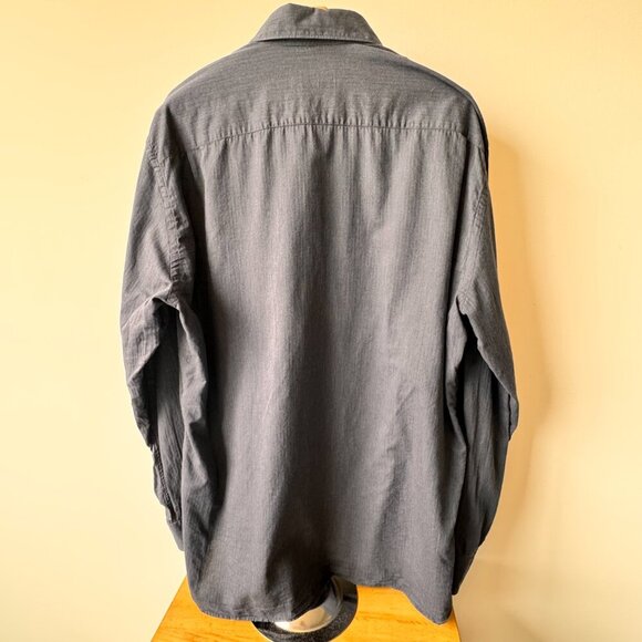 Ermenegildo Zegna Cotton Long Sleeve Button Down Shirt Grey - Picture 3 of 7